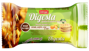 Dobrogea Biscuiti Digesta cu Stafide, Caise, Mar 82 g