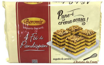 Boromir Base Cake Pandispan (Cake Layers) 380g